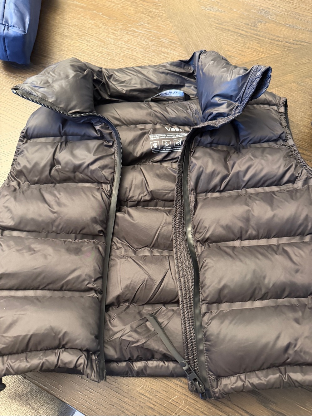 Zara Black Quilted Puffer Vest